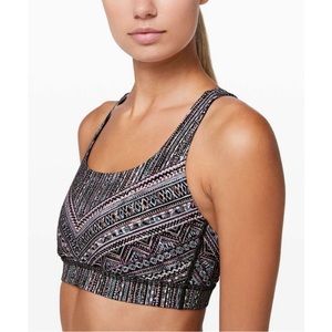 Lululemon Tribal Pace Energy Sports Bra size 10